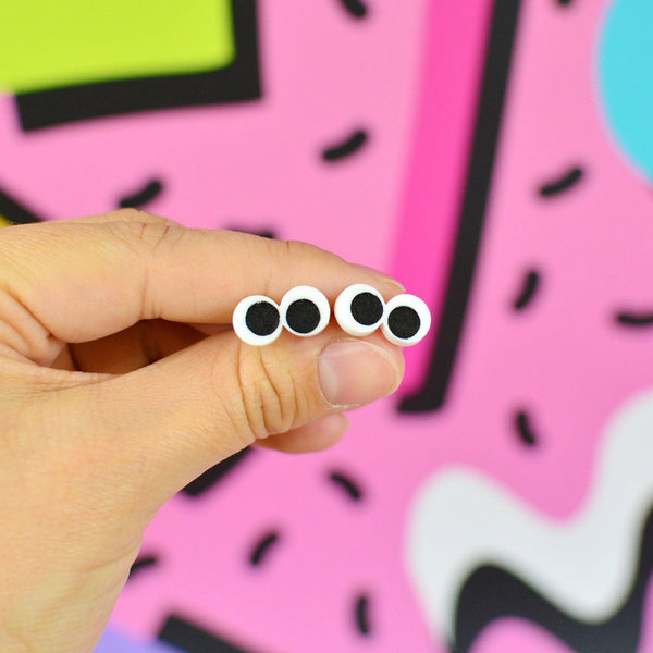 Silly Loaf Googly Eye Stud Earrings
