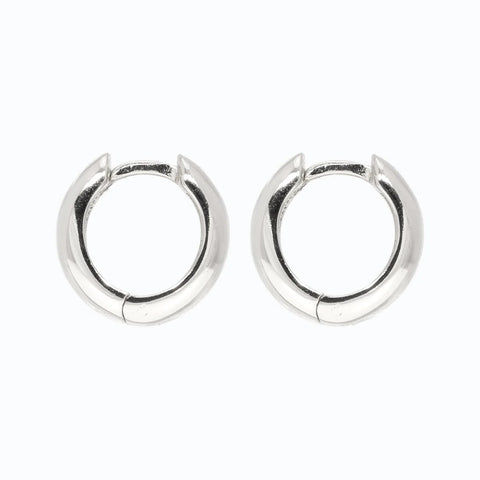 Piccadilly Lily Sterling Silver Huggie Hoop Earrings