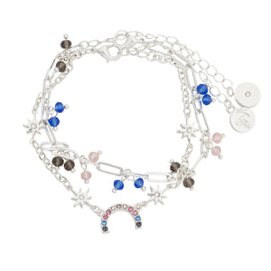 Bibi Bijoux, Kate Thornton ' Hope' Pastel Rainbow Bracelet Set