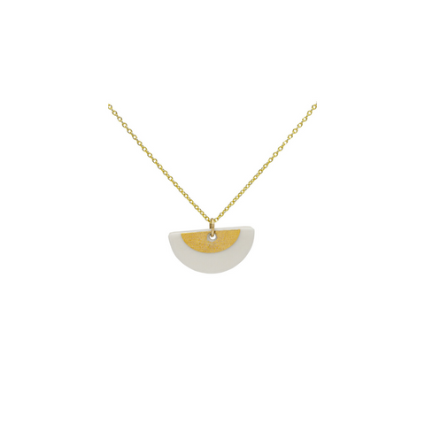 One & Eight Porcelain Gold Ora necklace