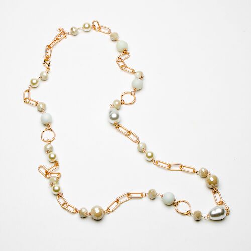 Eliza Gracious Long Pearl Necklace
