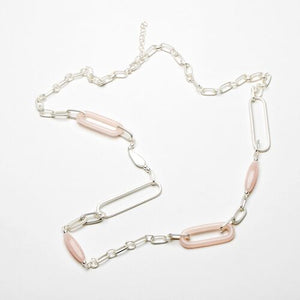 Eliza Gracious Pink Mid Length Beaded Necklace