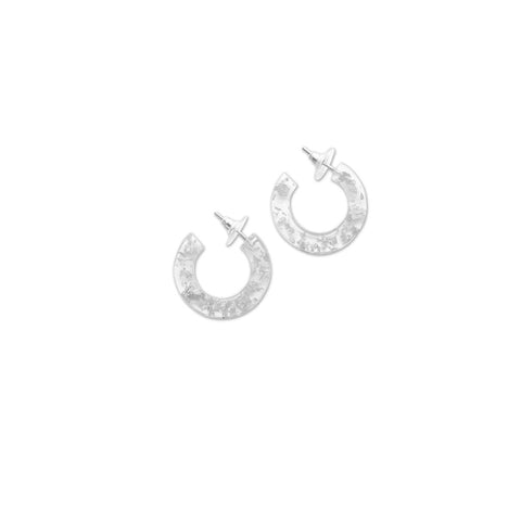 The Narratives, Silver fleck resin earrings