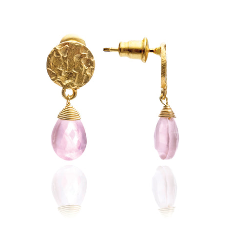 azuni-kate-pink-chalcedony-drop-earrings